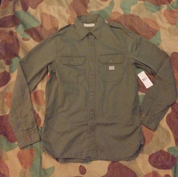 🔥Distressed Denim and supply RL button down - Picture 2 of 12